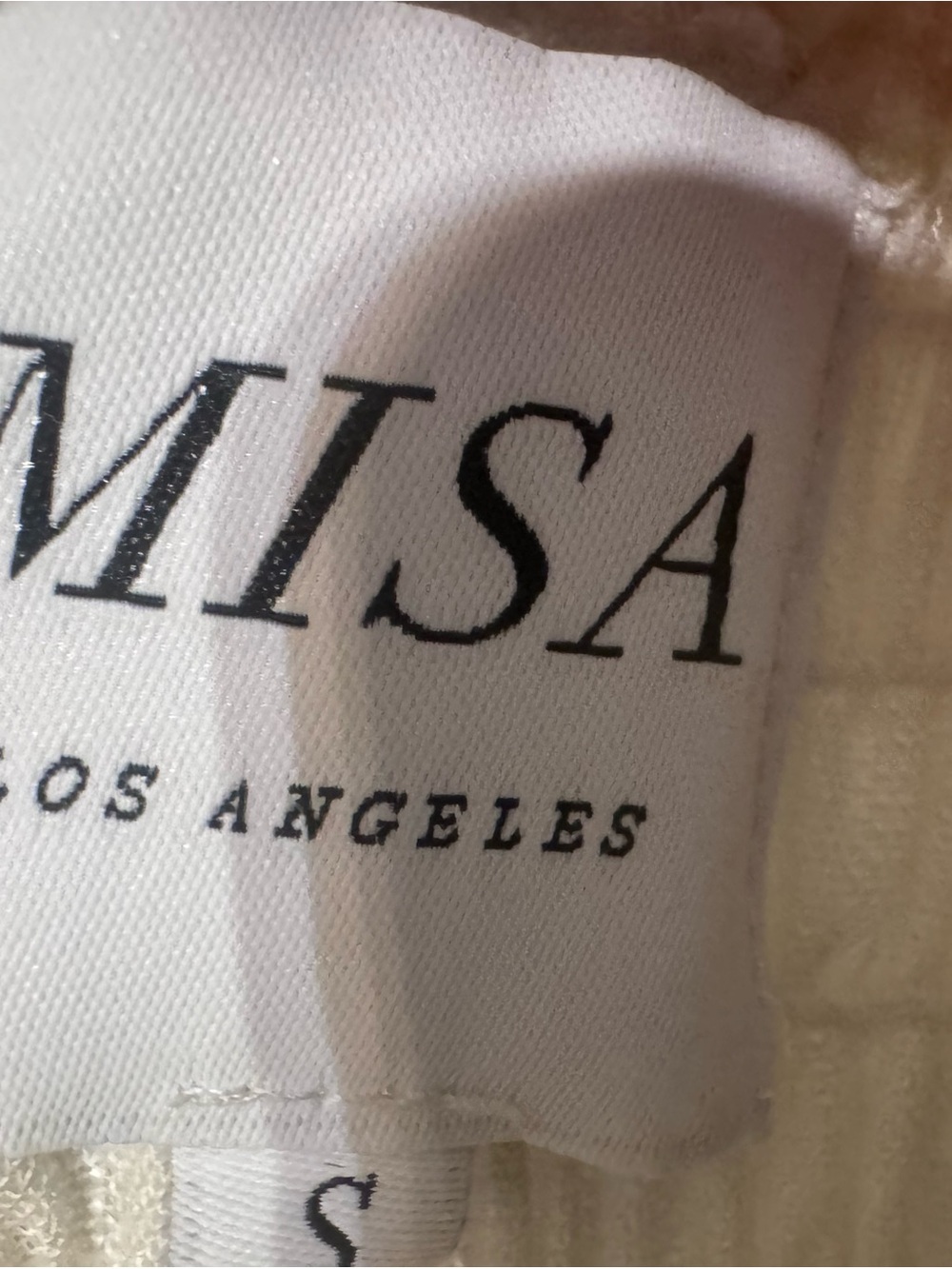 Misa Los Angeles Cream Maxi Dress with Black Trim - Picture 4 of 7